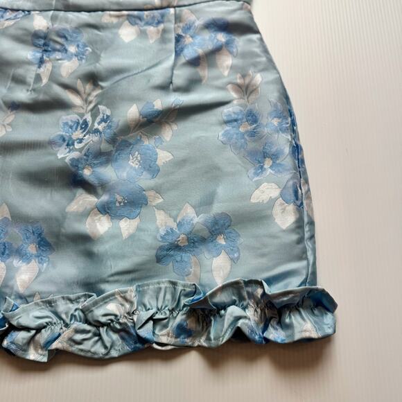 Lulus Pop the Bottle Mini Dress Blue Women’s Small Bridal Regencycore Bridgerton - Picture 10 of 16